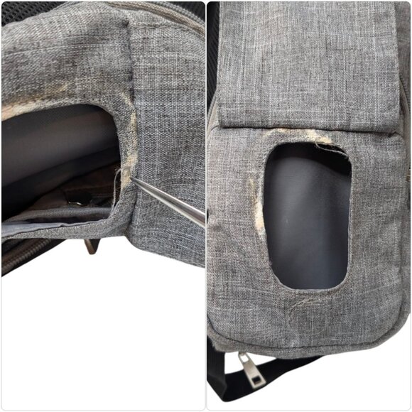 Cisco Raffi Backpack Diaper Bag Unisex Light Grey Many Pockets 15" - Picture 15 of 15